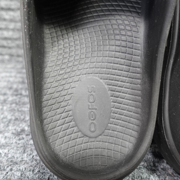 OEFOS Shoes Mens 9 Black Rubber Mule Clogs Comfort Casual Slip On main image 12